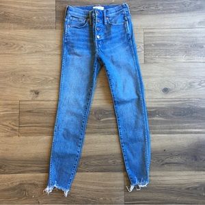 Madewell | 10” High Rise Button-Fly Skinny Jeans